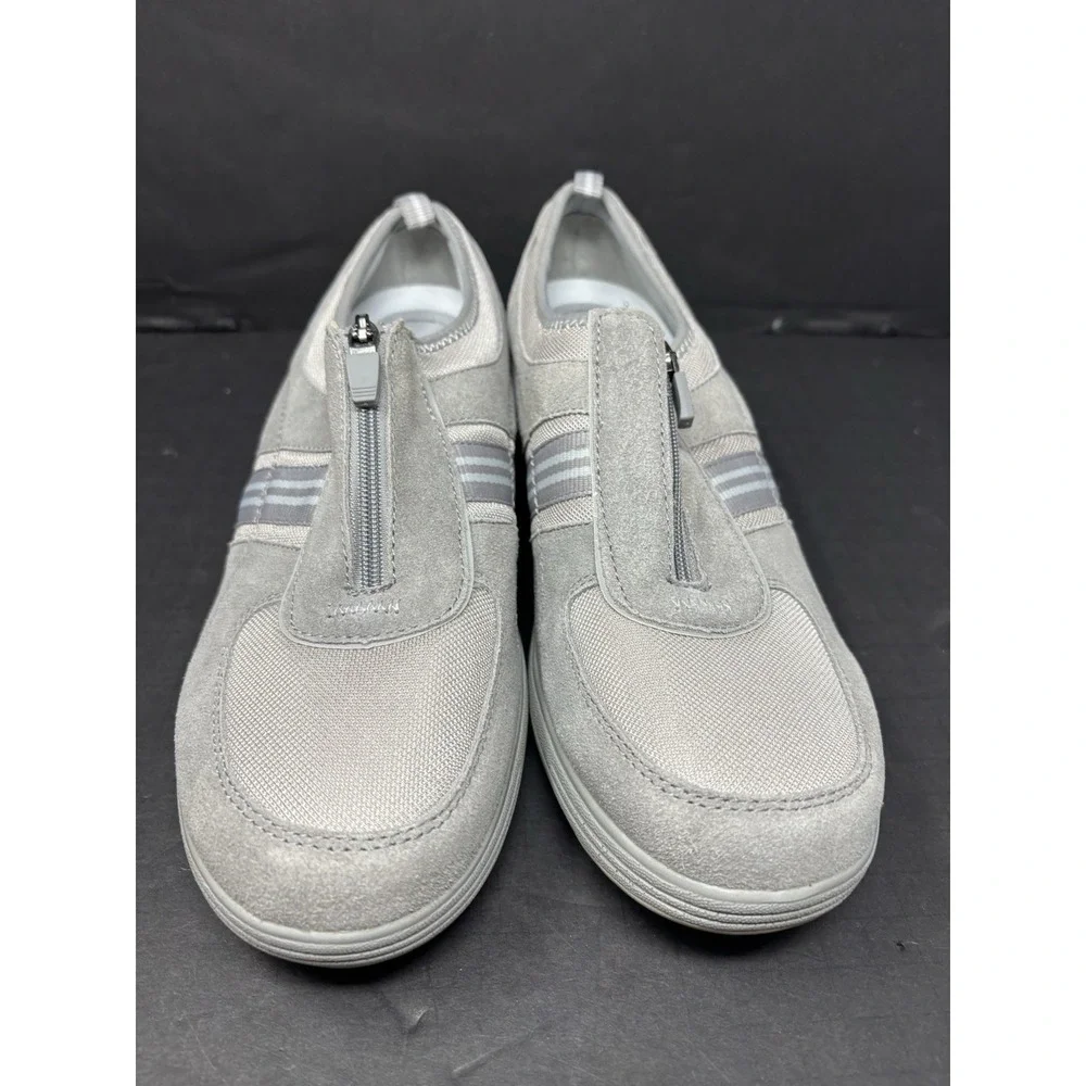 Grasshoppers Performance Platforms Get Fit Shoes Silver Gray‎ Zip Close Size 11M